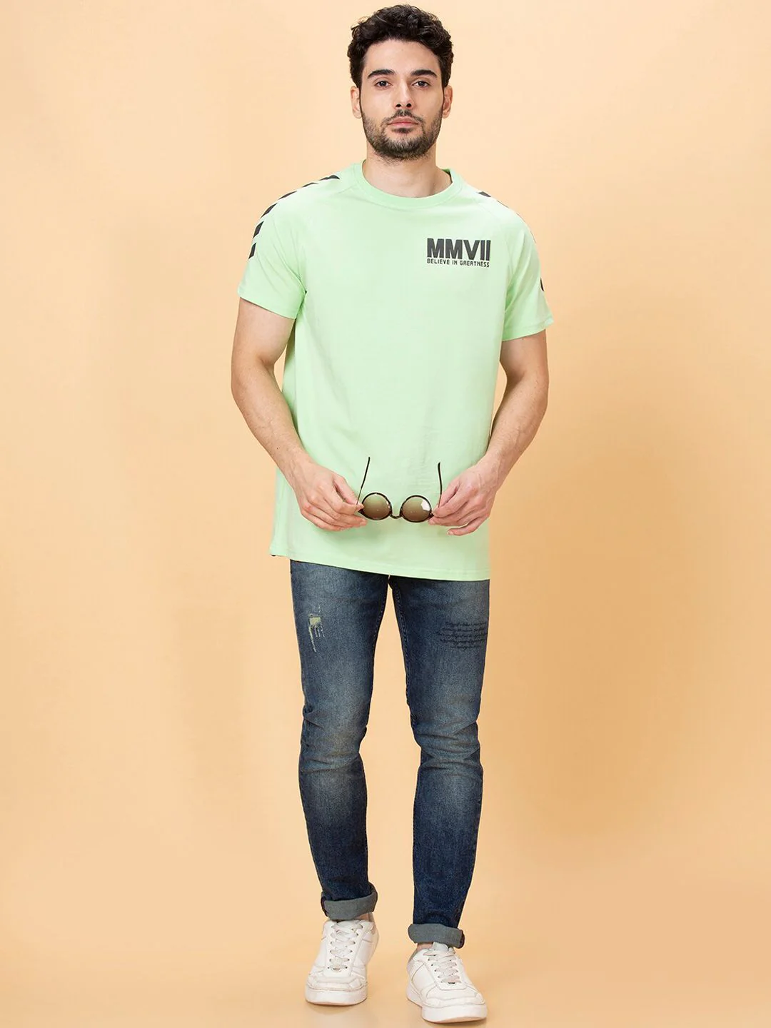 Being Human Men Skinny Fit Low Distress Heavy Fade Jeans - Image 4