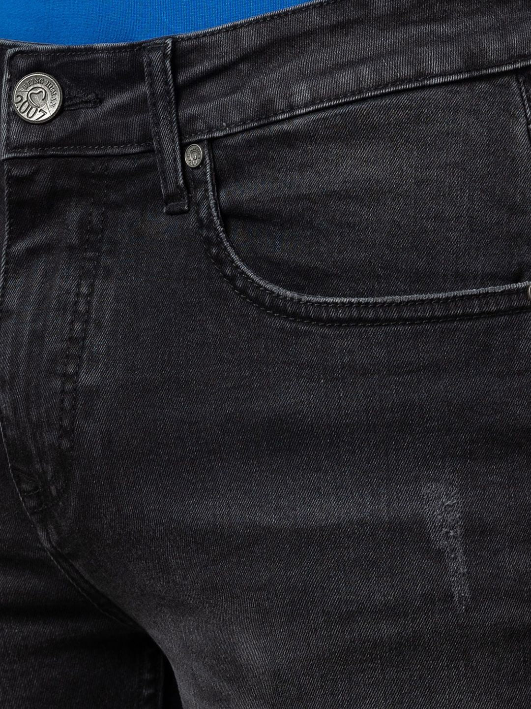 Being Human Men Slim Fit Clean Look Light Fade Jeans - Image 4