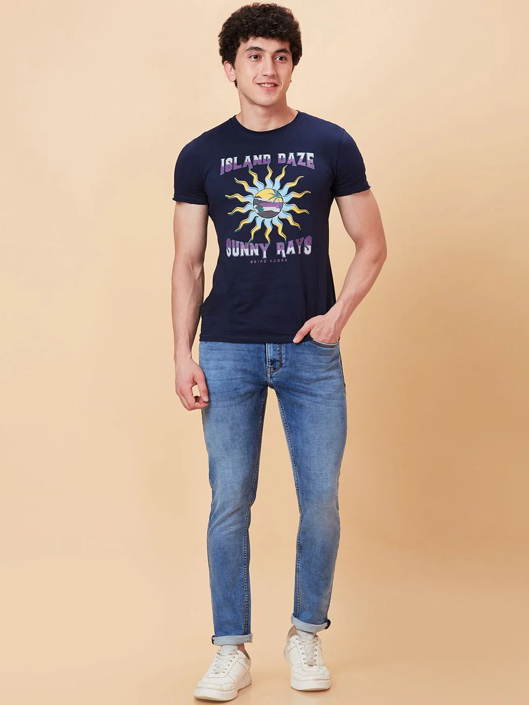Being Human Men Slim Fit Heavy Fade Jeans - Image 3