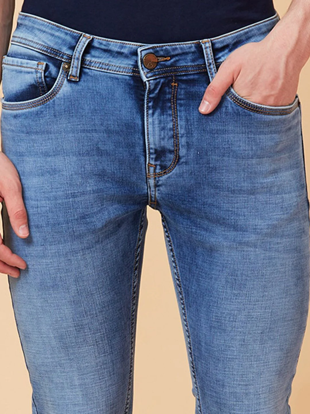 Being Human Men Slim Fit Heavy Fade Jeans - Image 4