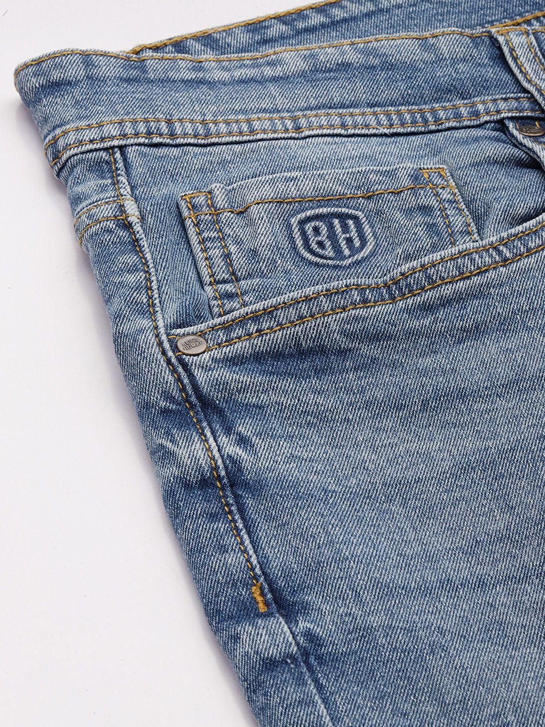 Being Human Men Slim Fit Heavy Fade Stretchable Jeans - Image 6