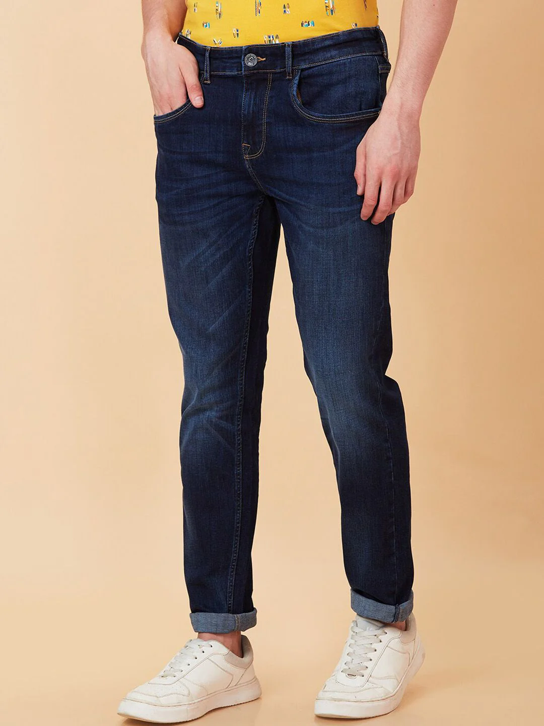 Being Human Men Slim Fit Light Fade Jeans - Image 2