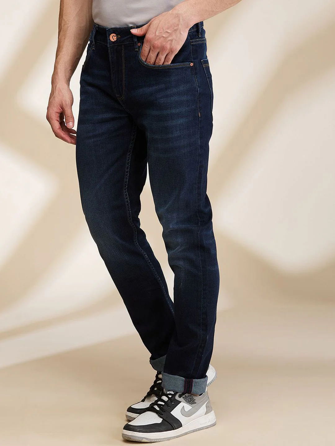 Being Human Men Slim Fit Light Fade Jeans - Image 2
