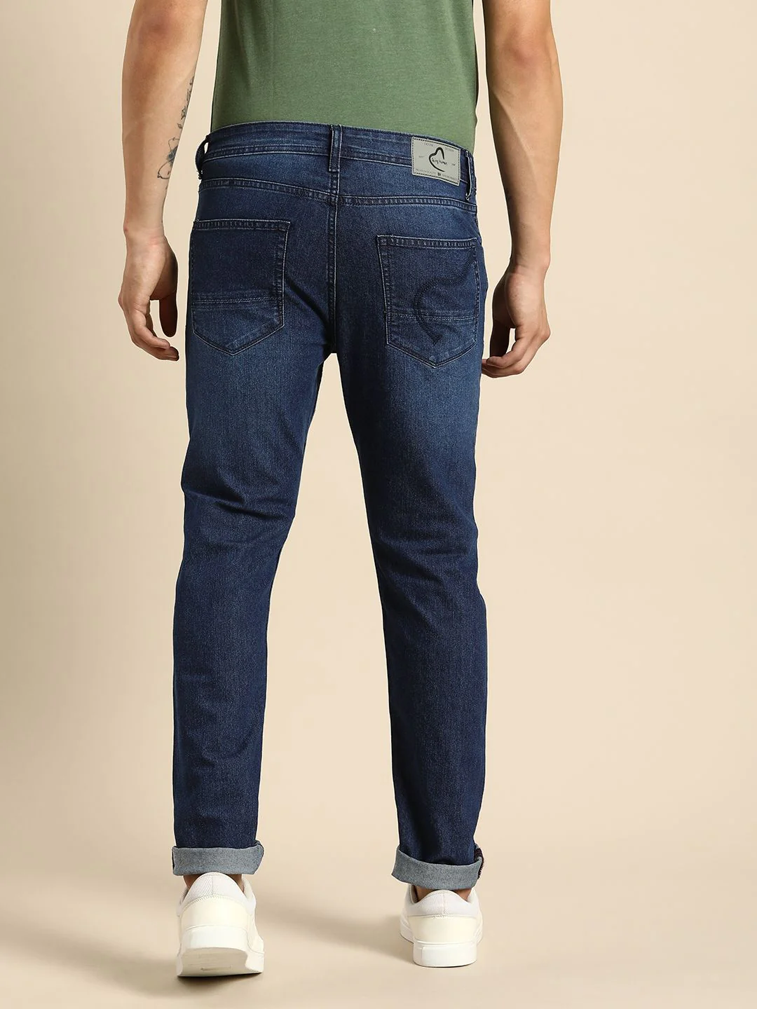 Being Human Men Slim Fit Light Fade Stretchable Jeans - Image 3