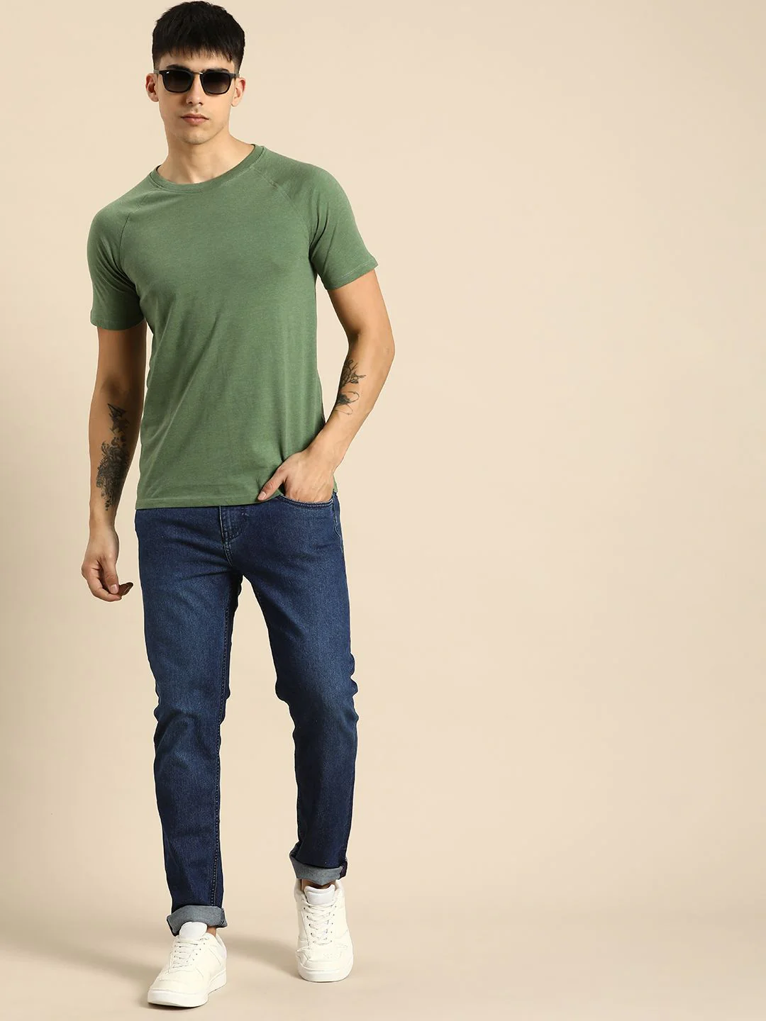 Being Human Men Slim Fit Light Fade Stretchable Jeans - Image 5