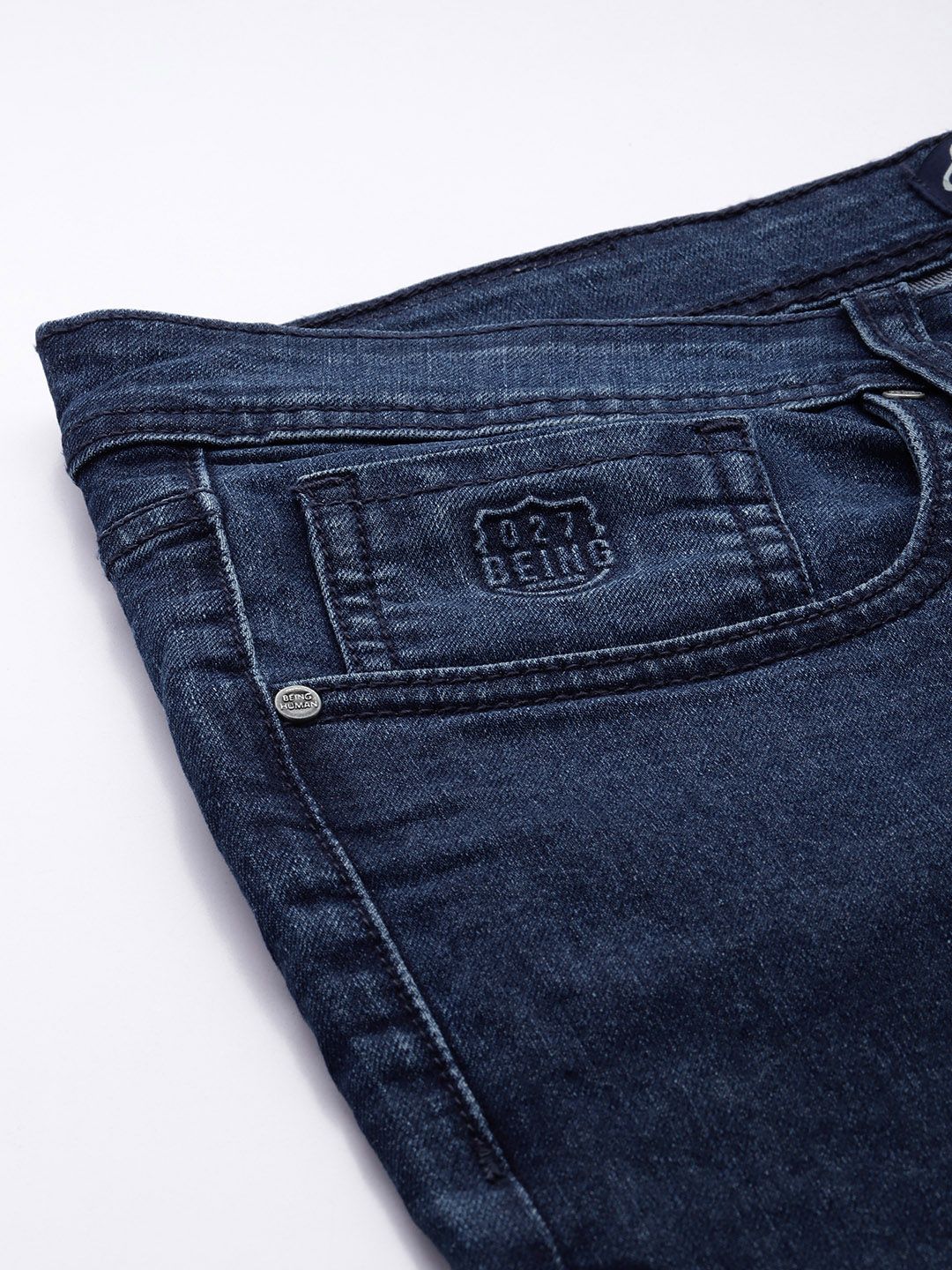 Being Human Men Slim Fit Light Fade Stretchable Jeans - Image 6