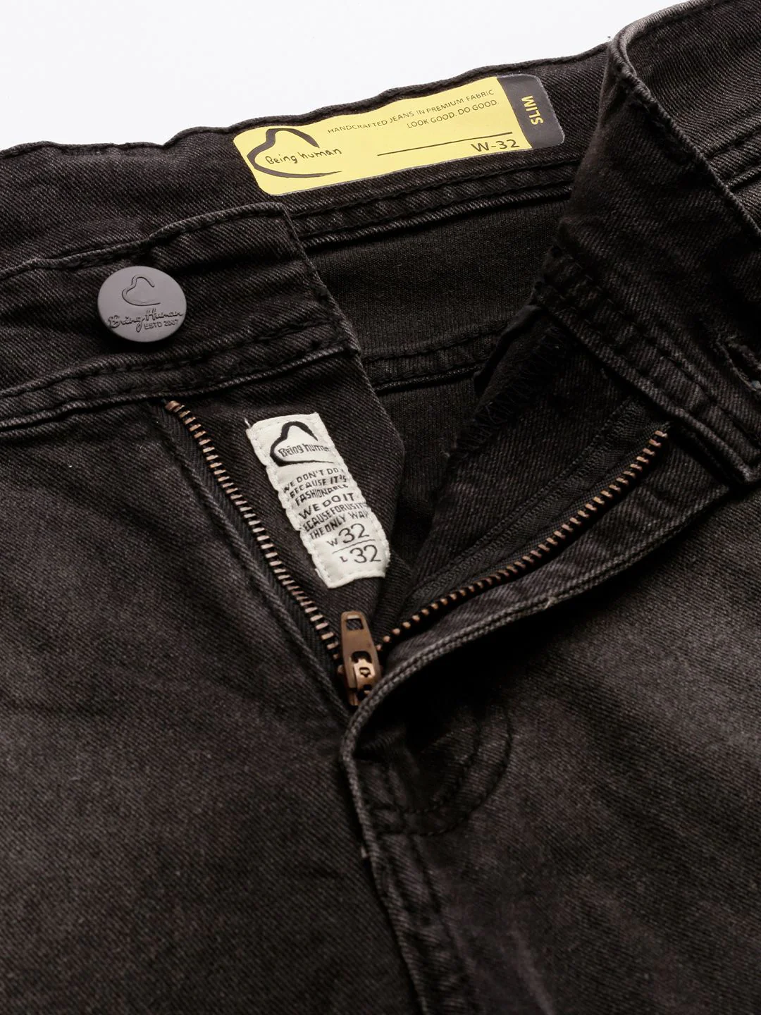 Being Human Men Slim Fit Light Fade Stretchable Jeans - Image 4