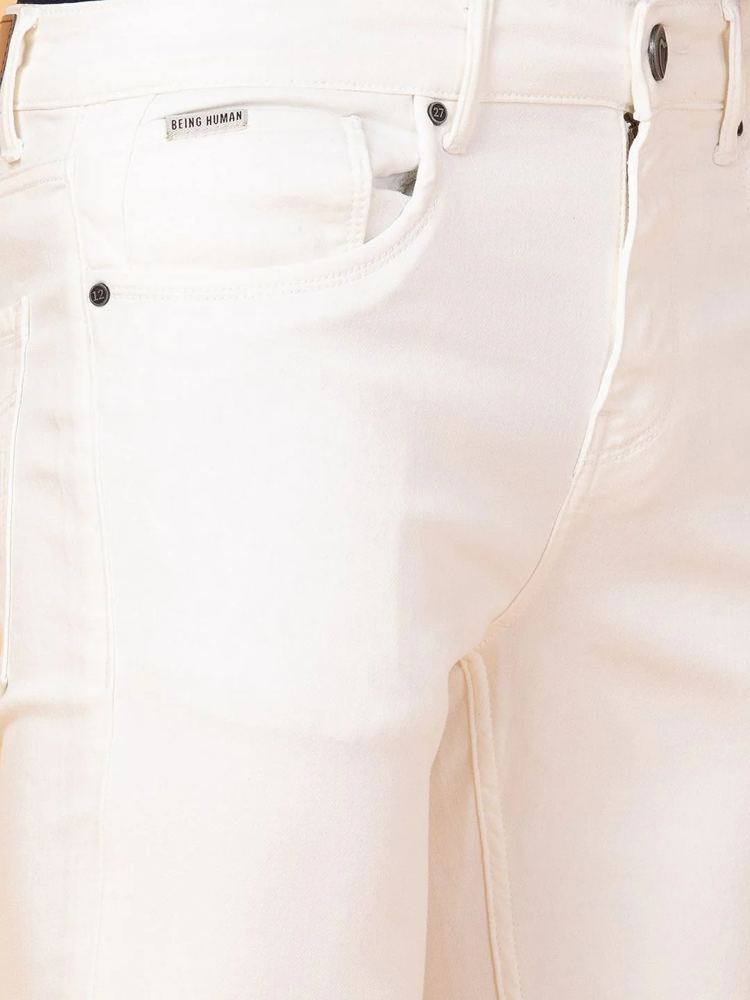 Being Human Men Slim Fit Low Distress Jeans - Image 6