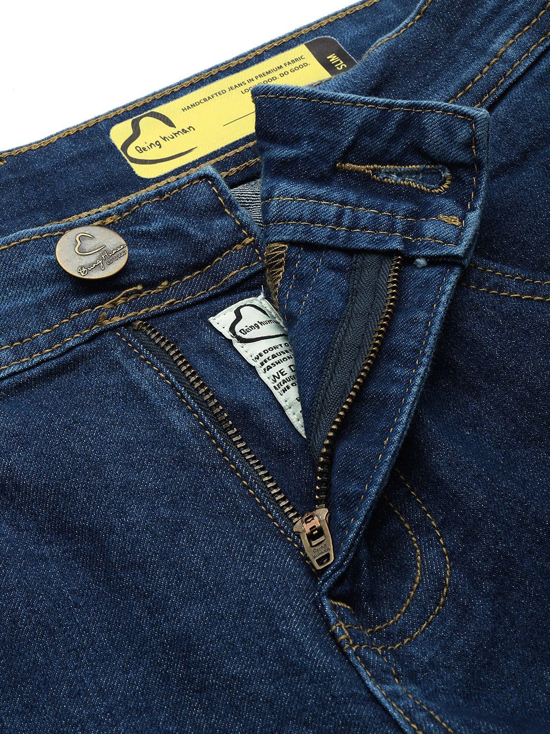 Being Human Men Slim Fit Low Distress Stretchable Jeans - Image 4