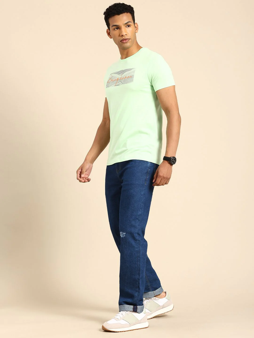 Being Human Men Slim Fit Low Distress Stretchable Jeans - Image 5