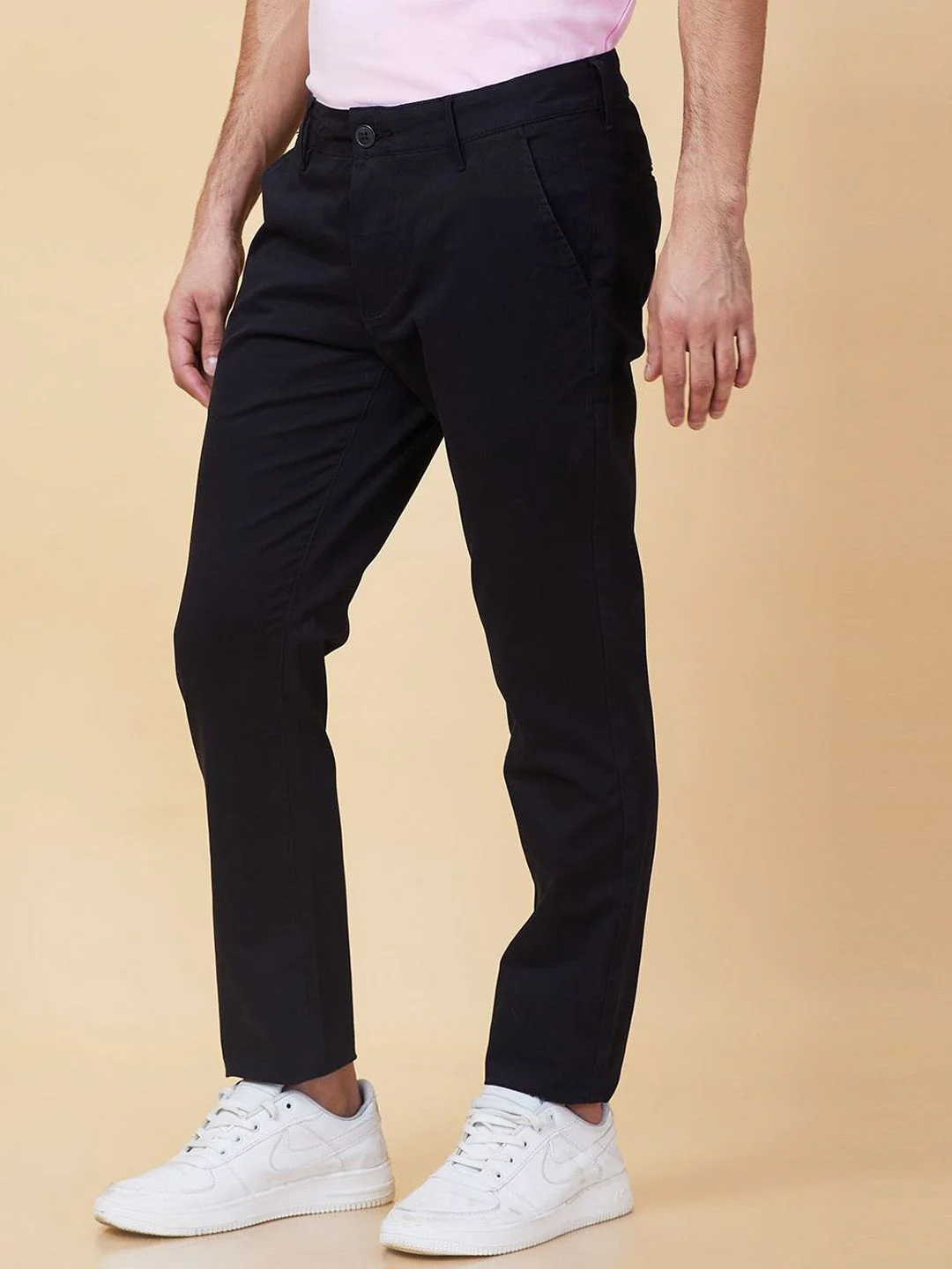 Being Human Men Slim Fit Mid-Rise Trousers - Image 2