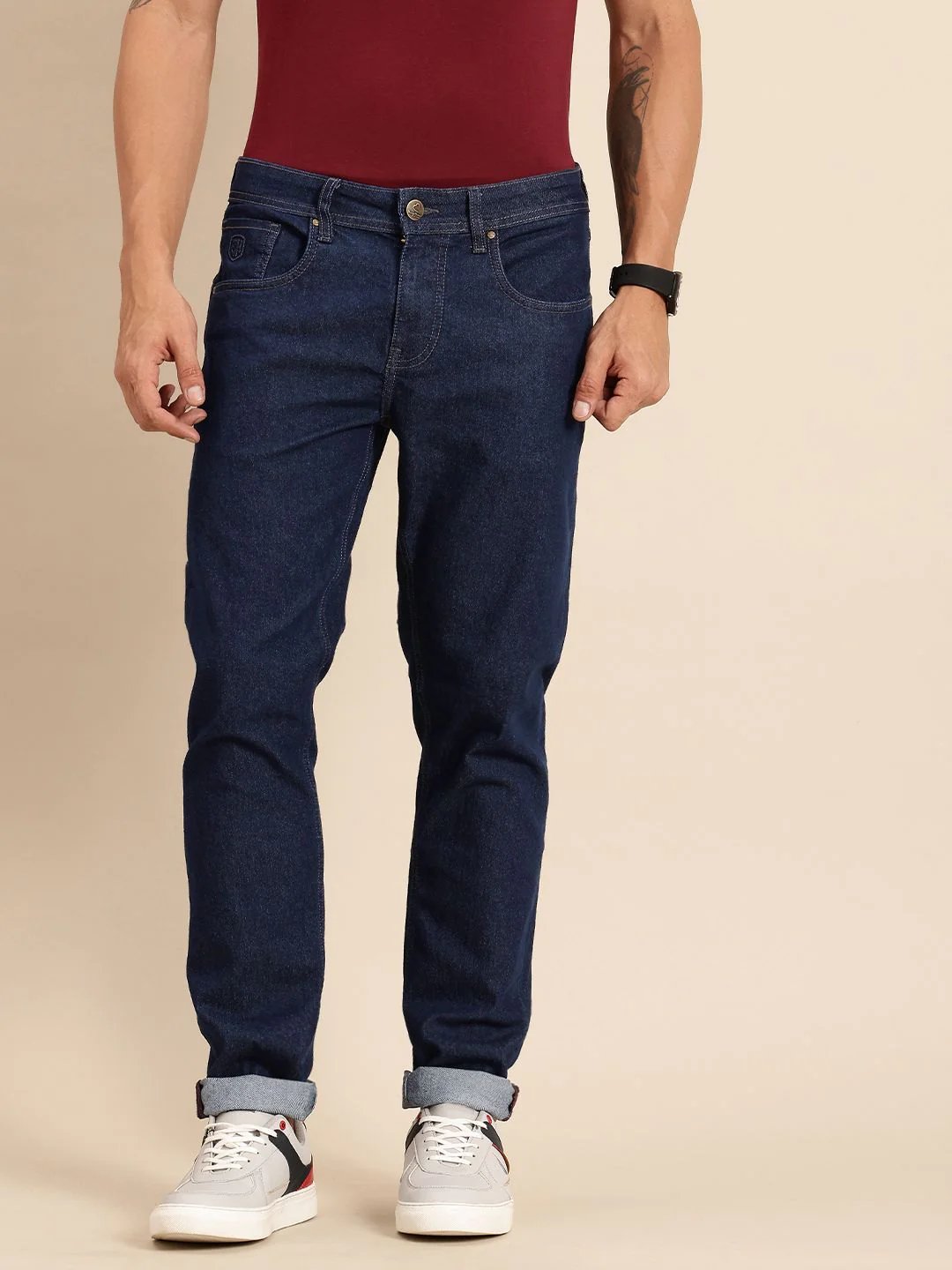 Being Human Men Slim Fit Stretchable Jeans - Image 2