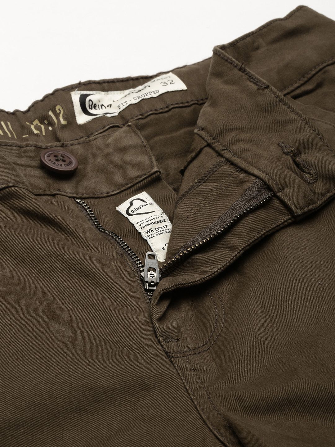 Being Human Men Solid Mid Rise Cargo Shorts - Image 4