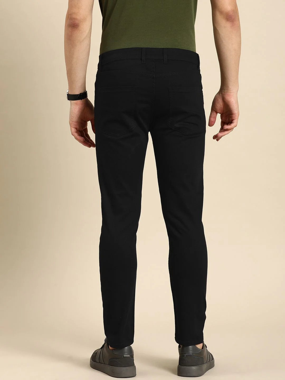Being Human Men Solid Mid-Rise Regular Fit Chinos - Image 3