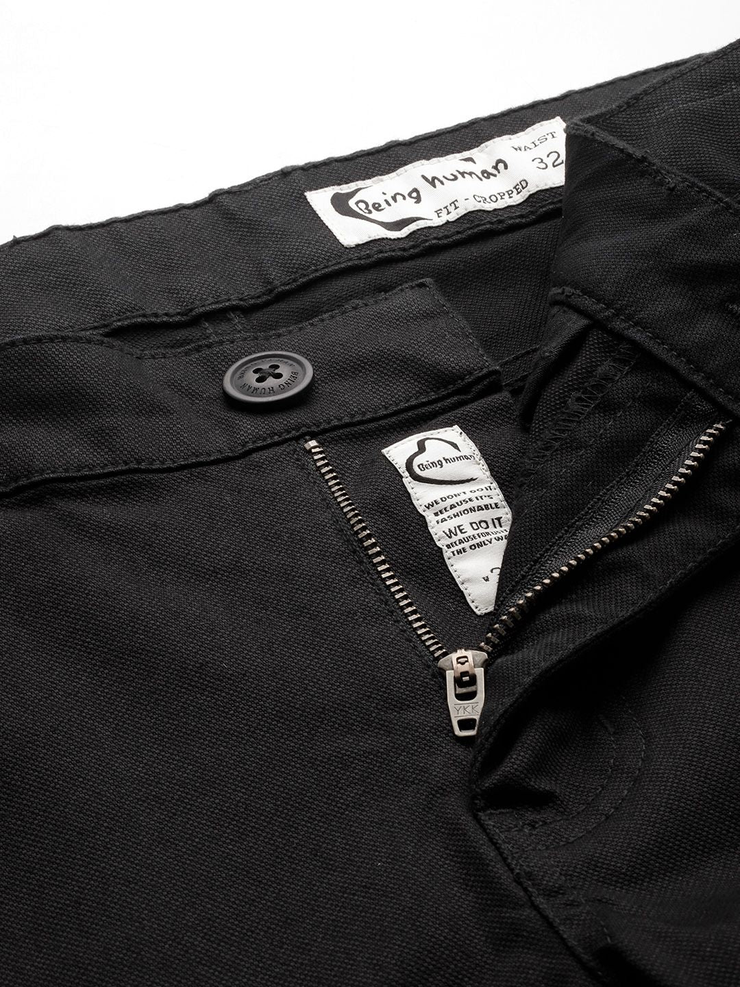 Being Human Men Solid Mid-Rise Regular Fit Chinos - Image 4