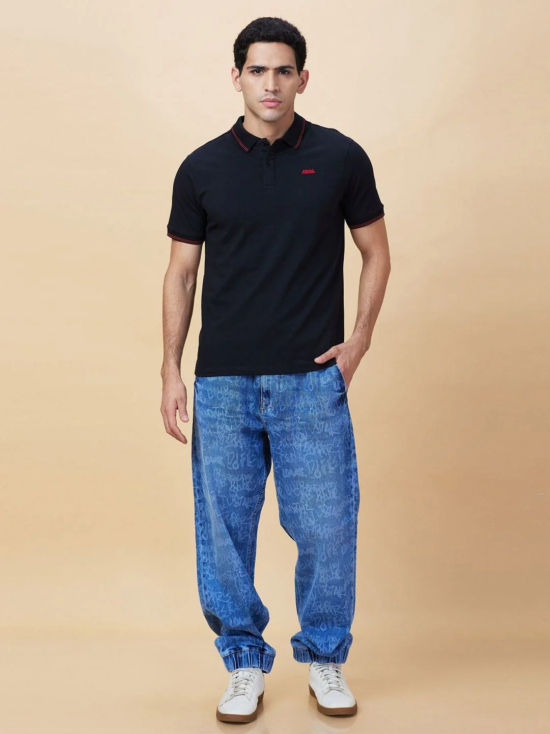 Being Human Men Solid Polo Collar Cotton T-shirt - Image 6