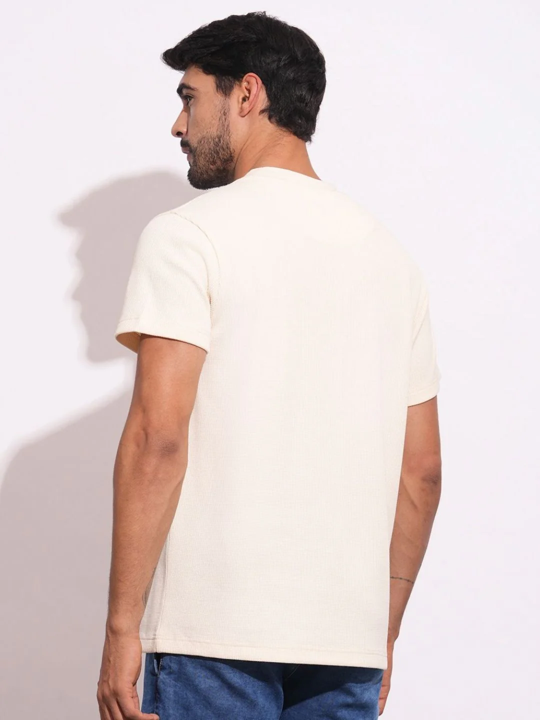 Being Human Men Solid Round Neck Cotton T-shirt - Image 5