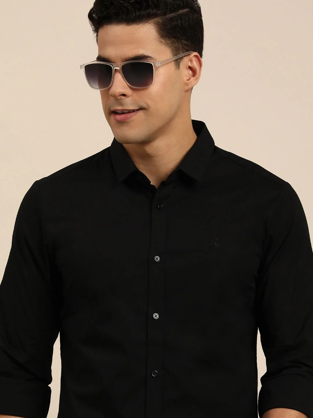 Being Human Men Solid Slim Fit Casual Shirt