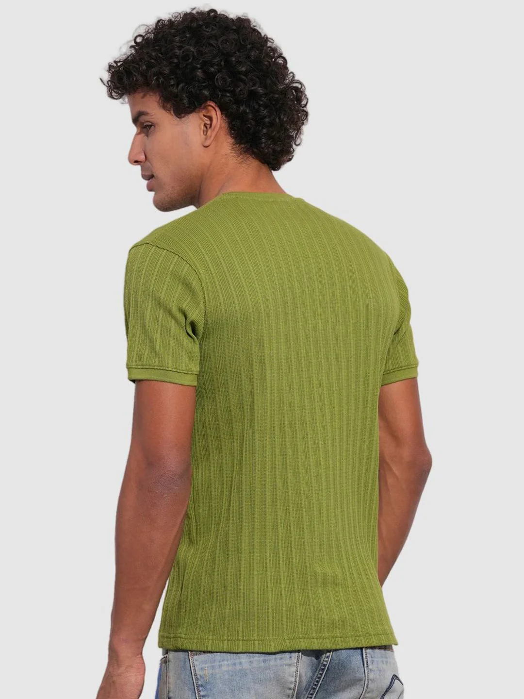 Being Human Men Striped Pockets Slim Fit T-shirt - Image 5