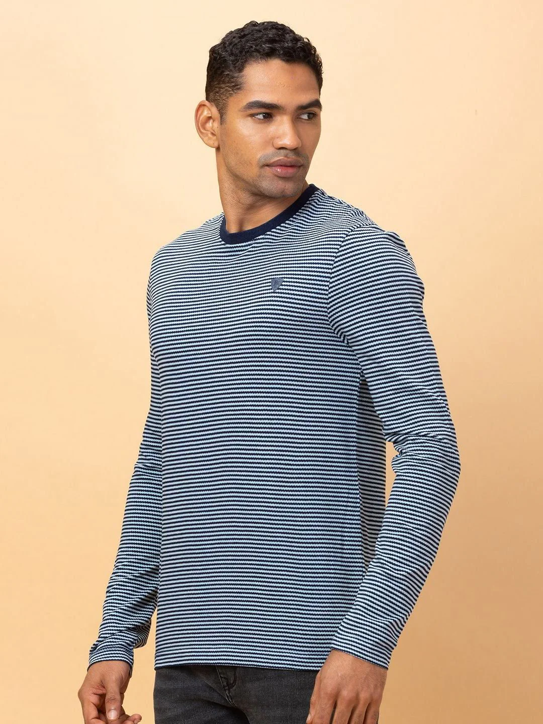 Being Human Pure Cotton Striped Pockets T-shirt - Image 2