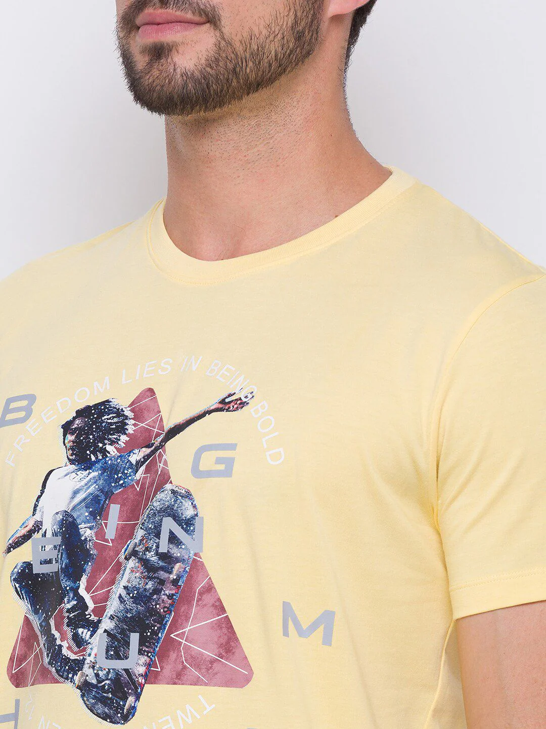 Being Human Men Pure Cotton Printed T-shirt - Image 2