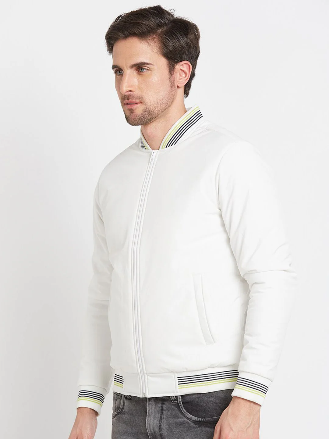 Being Human Mock Collar Bomber Jacket - Image 3