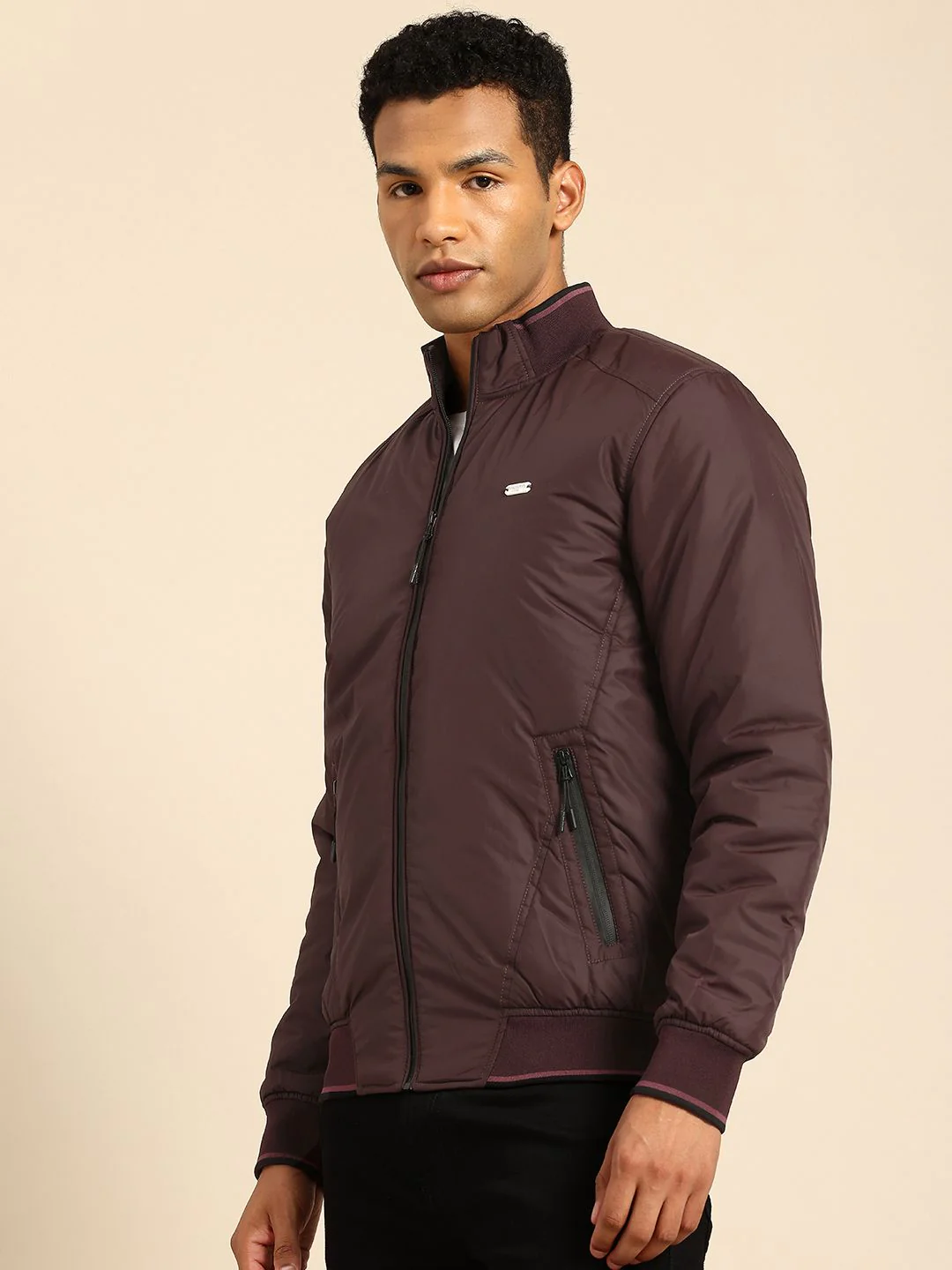 Being Human Mock Collar Bomber Jacket - Image 3