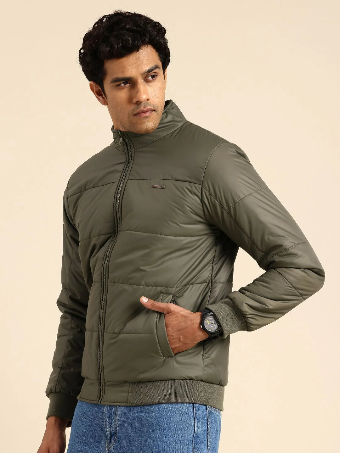 Being Human Mock Collar Bomber Jacket - Image 3