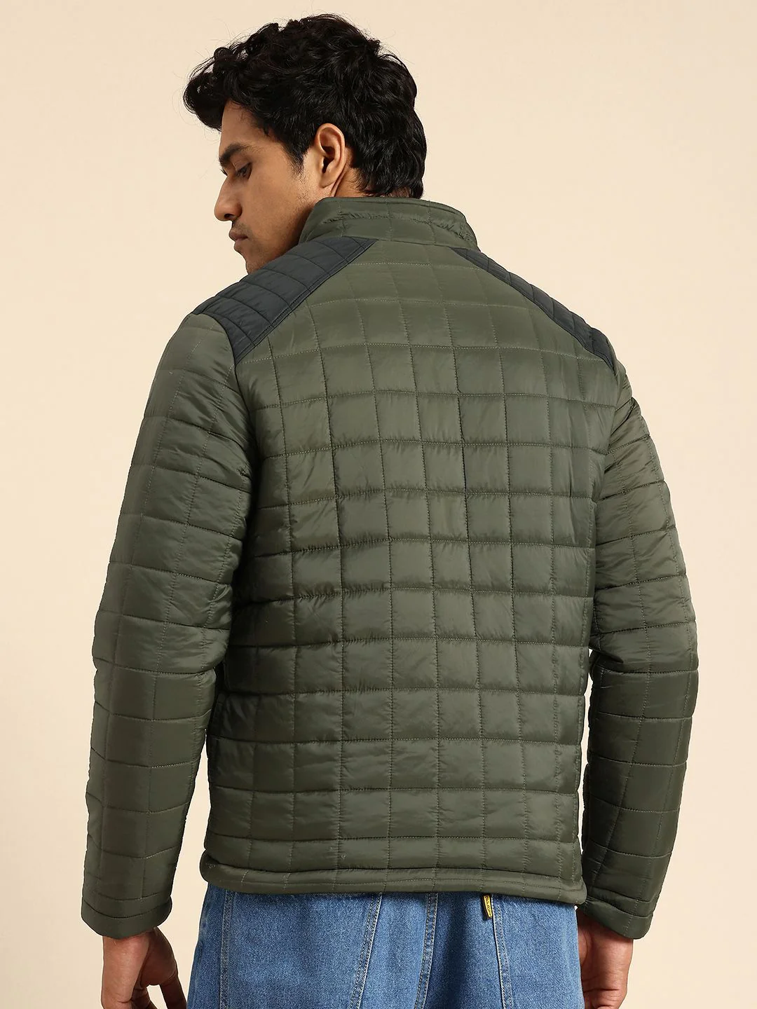 Being Human Mock Collar Quilted Jacket - Image 5