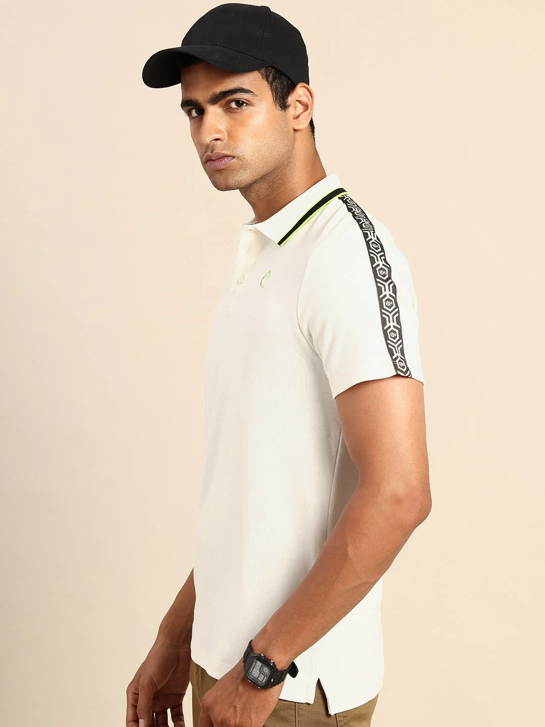 Being Human Polo Collar Pure Cotton T-shirt