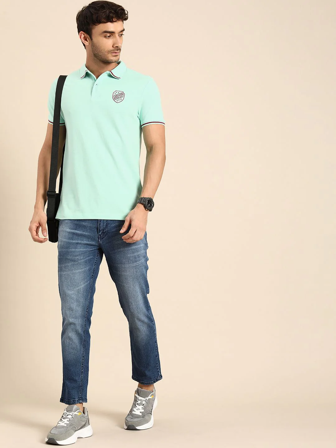 Being Human Polo Collar Pure Cotton T-shirt - Image 4