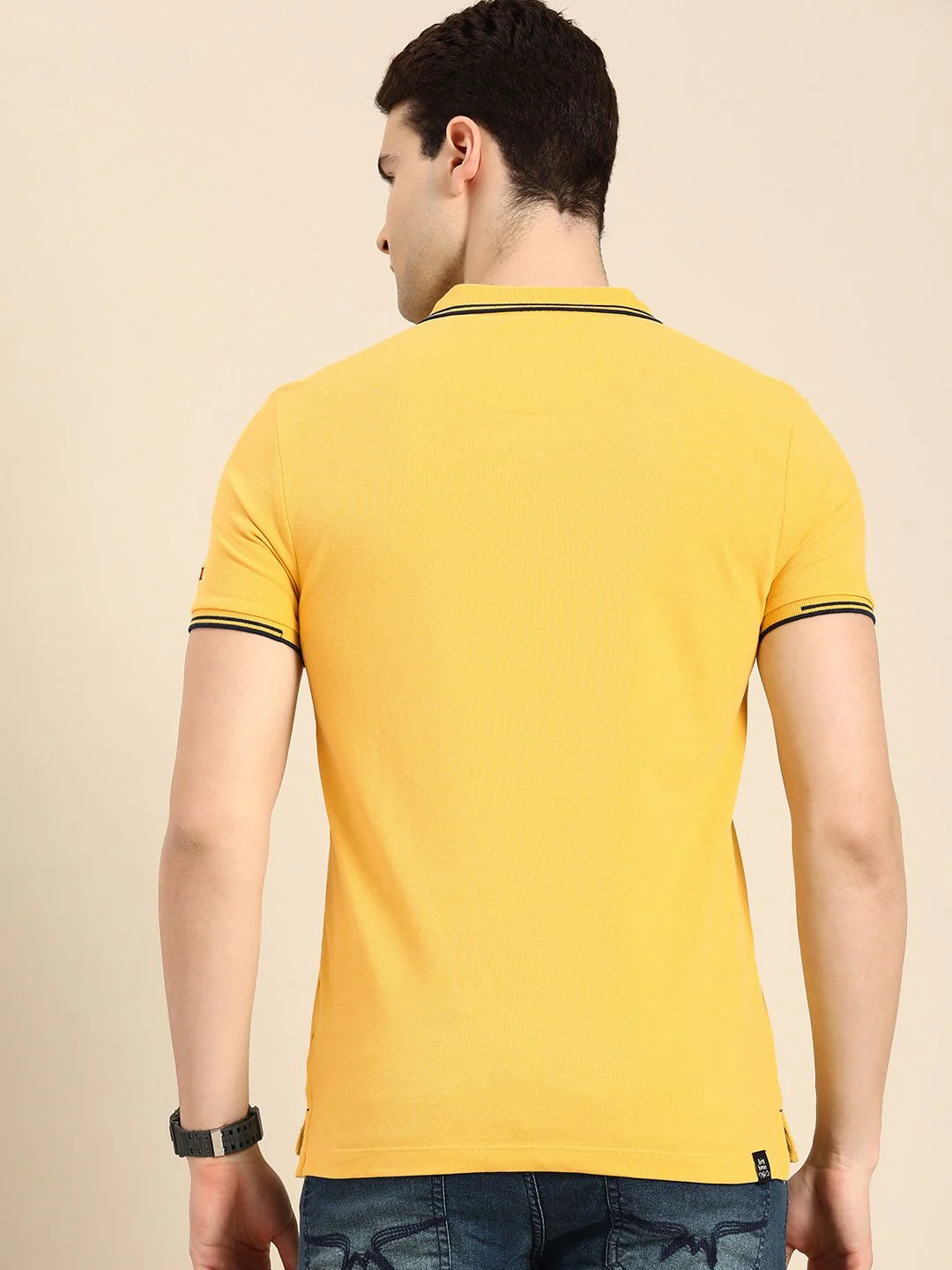 Being Human Polo Collar Pure Cotton T-shirt - Image 5