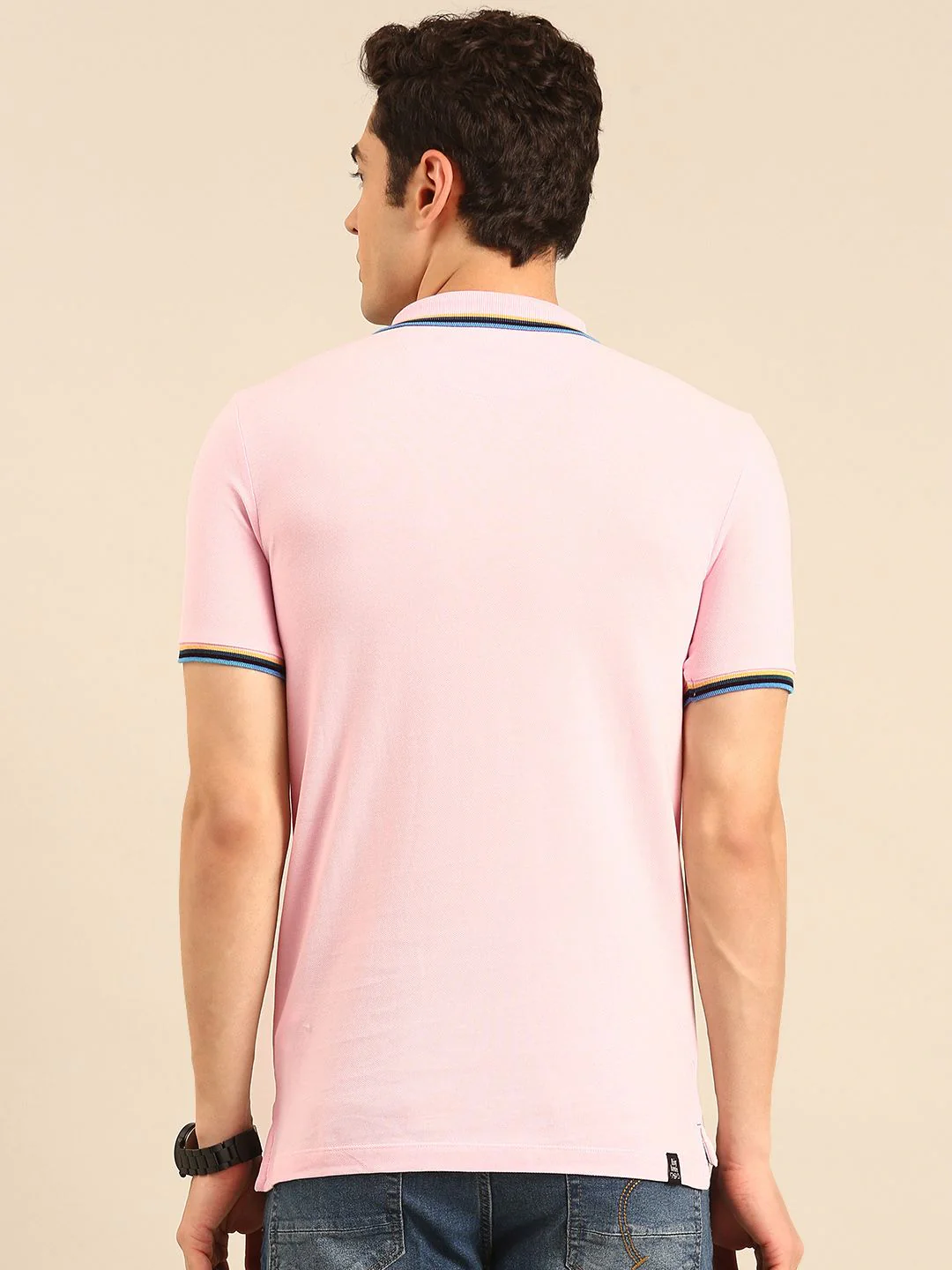 Being Human Polo Collar Pure Cotton T-shirt - Image 5
