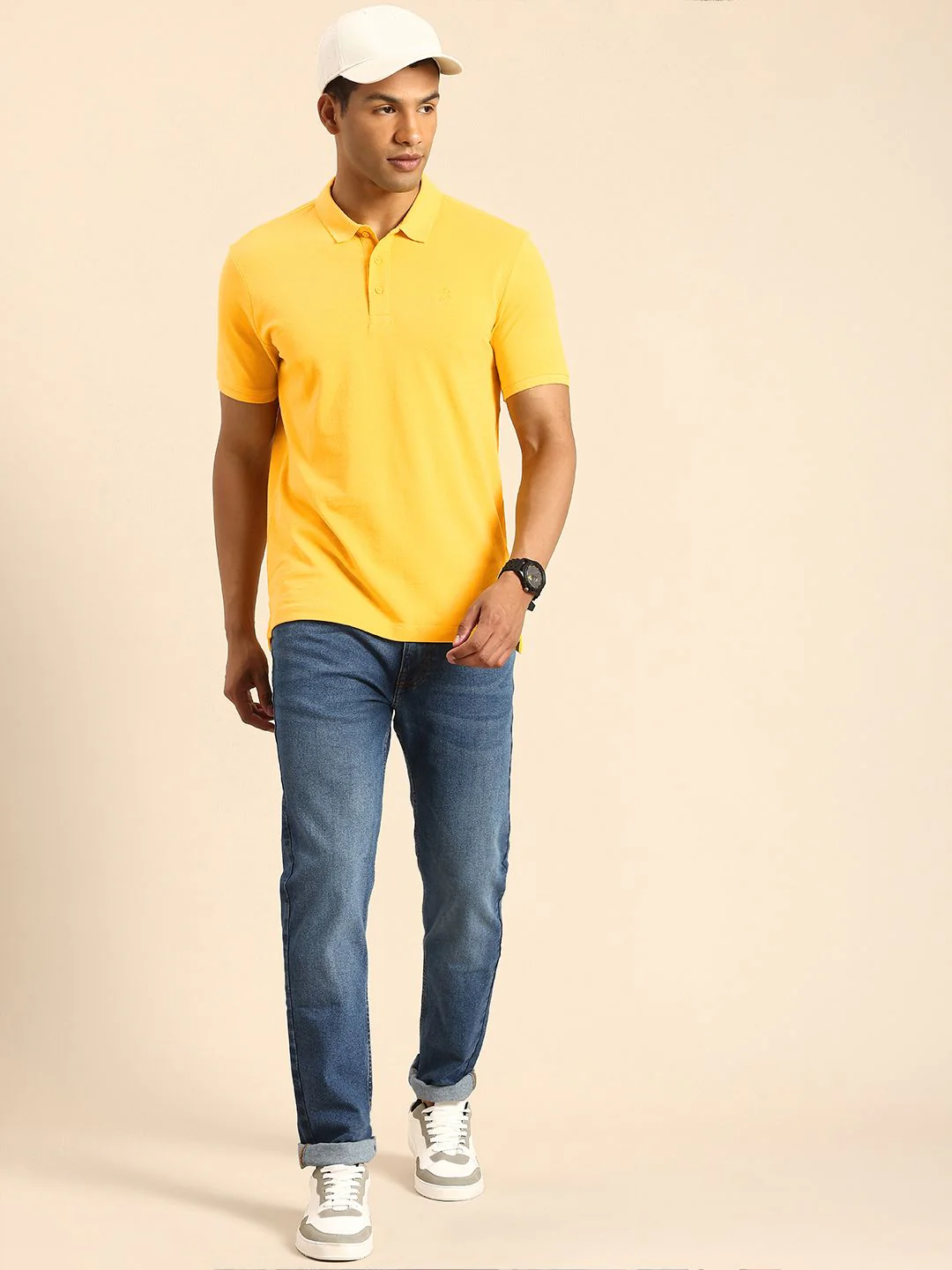 Being Human Polo Collar Pure Cotton T-shirt - Image 4
