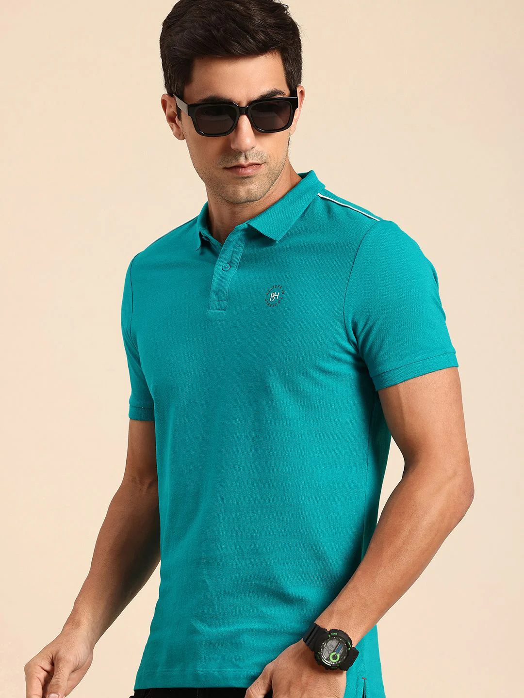 Being Human Polo Collar Pure Cotton T-shirt