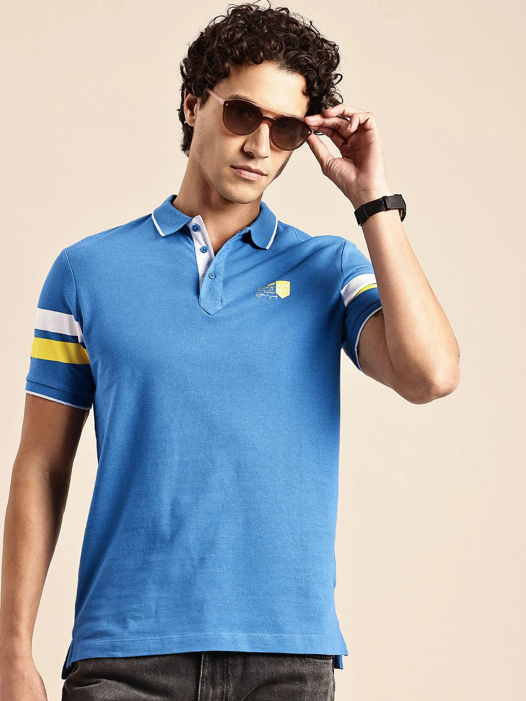 Being Human Polo Collar Pure Cotton T-shirt