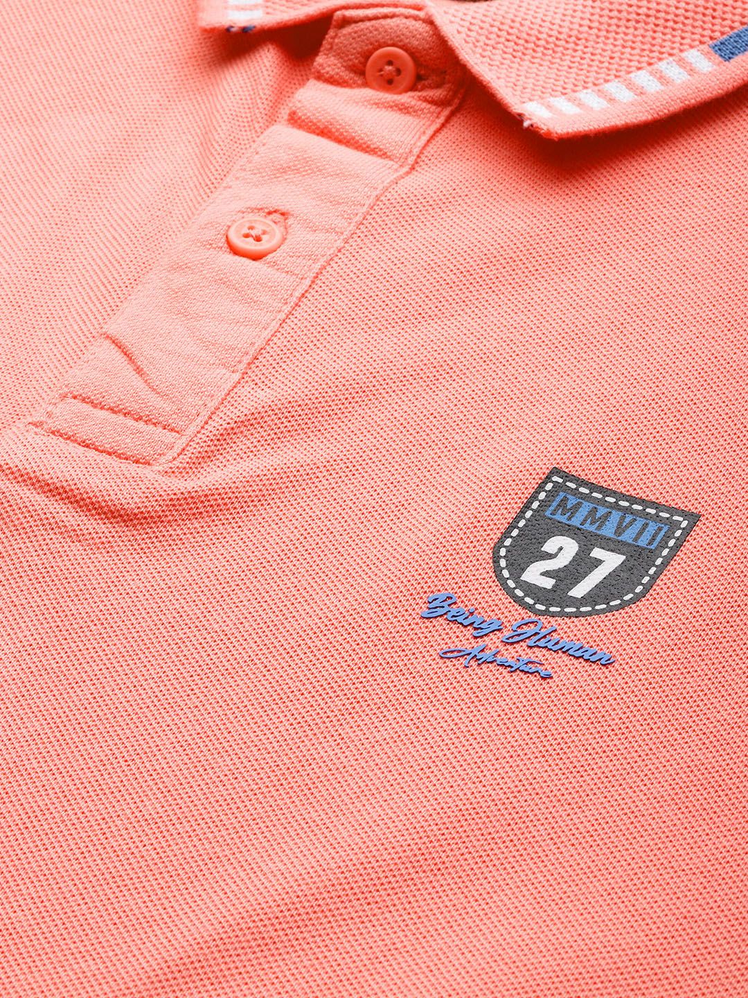 Being Human Polo Collar Pure Cotton T-shirt - Image 2