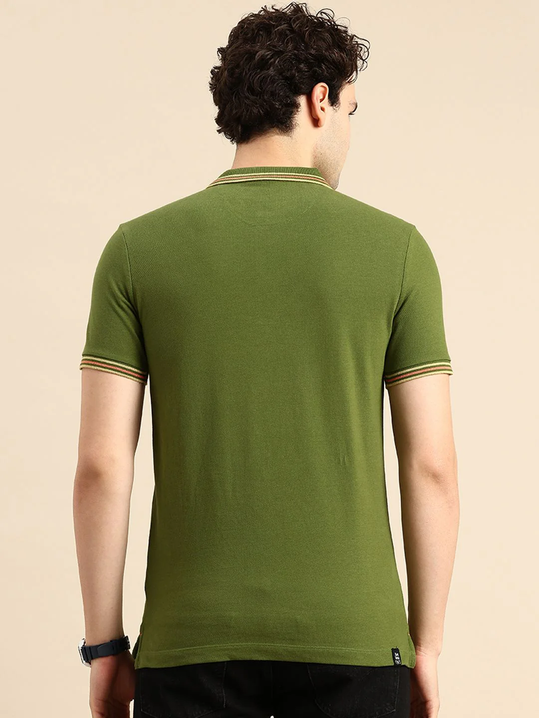 Being Human Polo Collar Pure Cotton T-shirt - Image 5