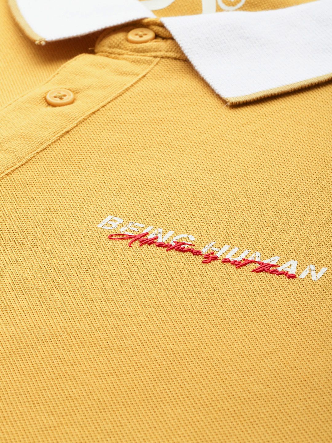 Being Human Polo Collar Pure Cotton T-shirt - Image 2