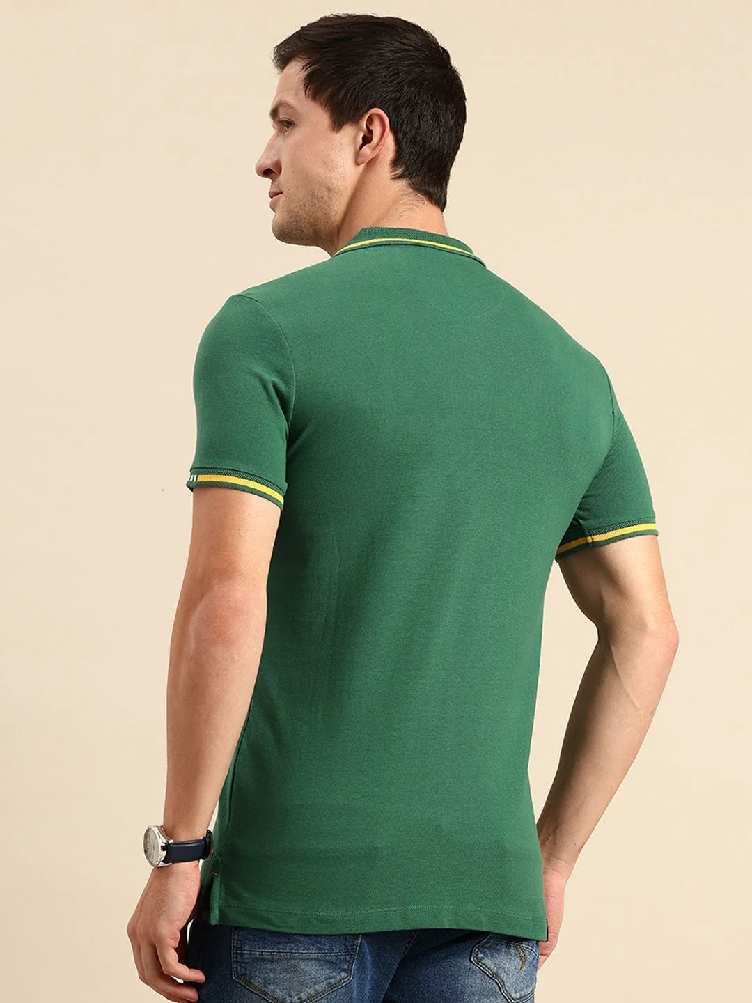Being Human Polo Collar Pure Cotton T-shirt - Image 5