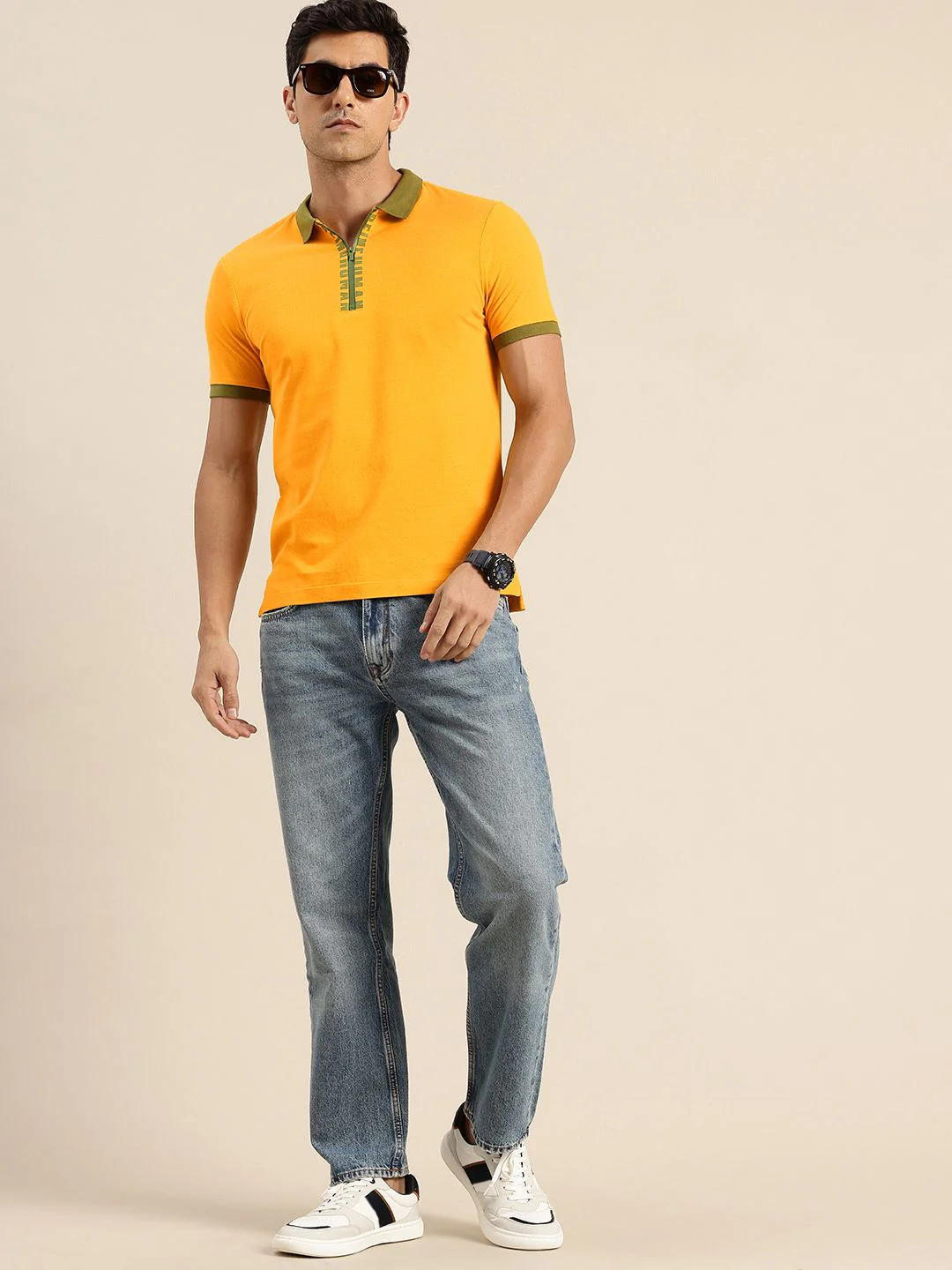 Being Human Polo Collar Pure Cotton T-shirt - Image 4