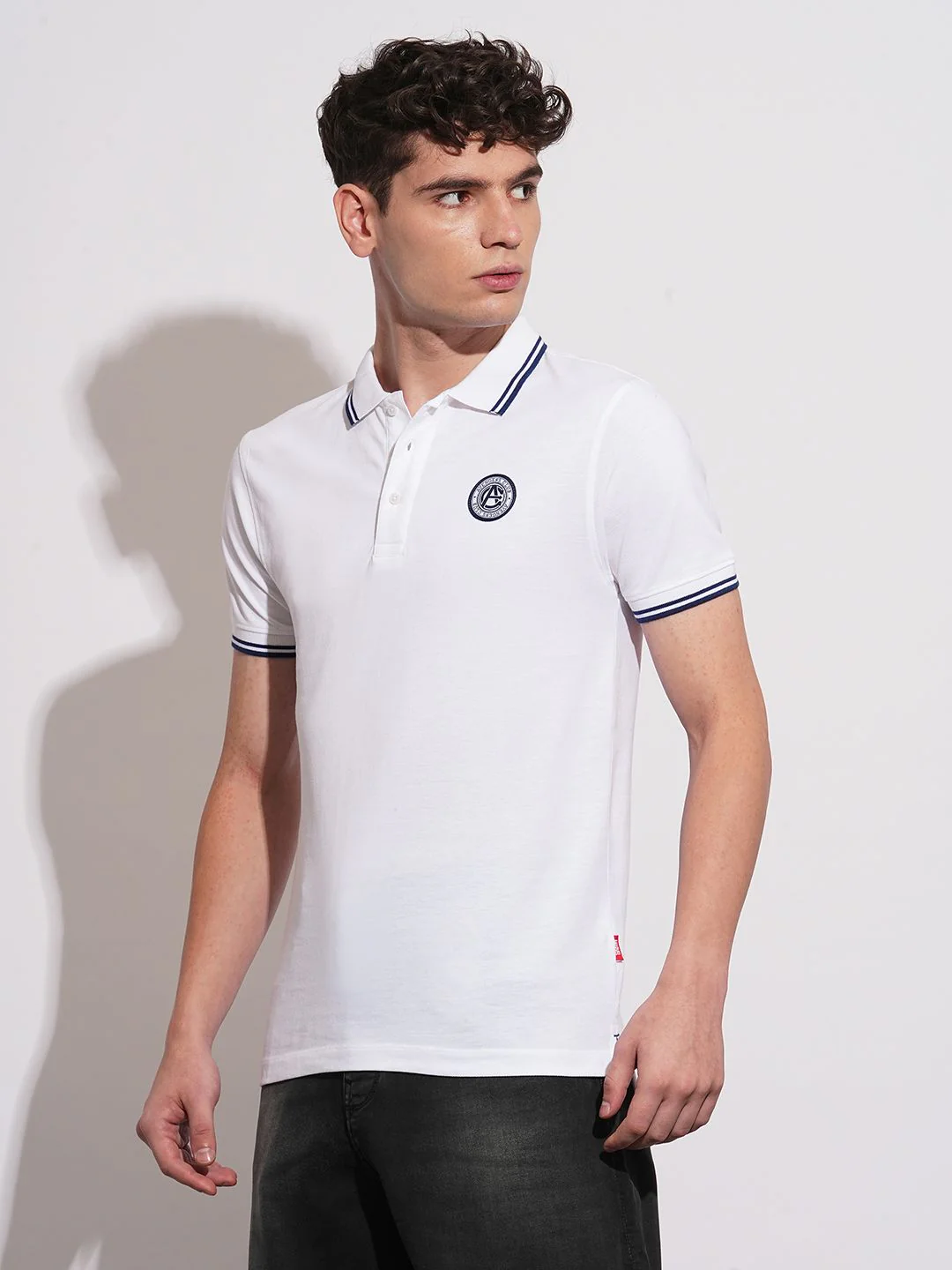 Being Human Polo Collar Pure Cotton T-shirt - Image 3