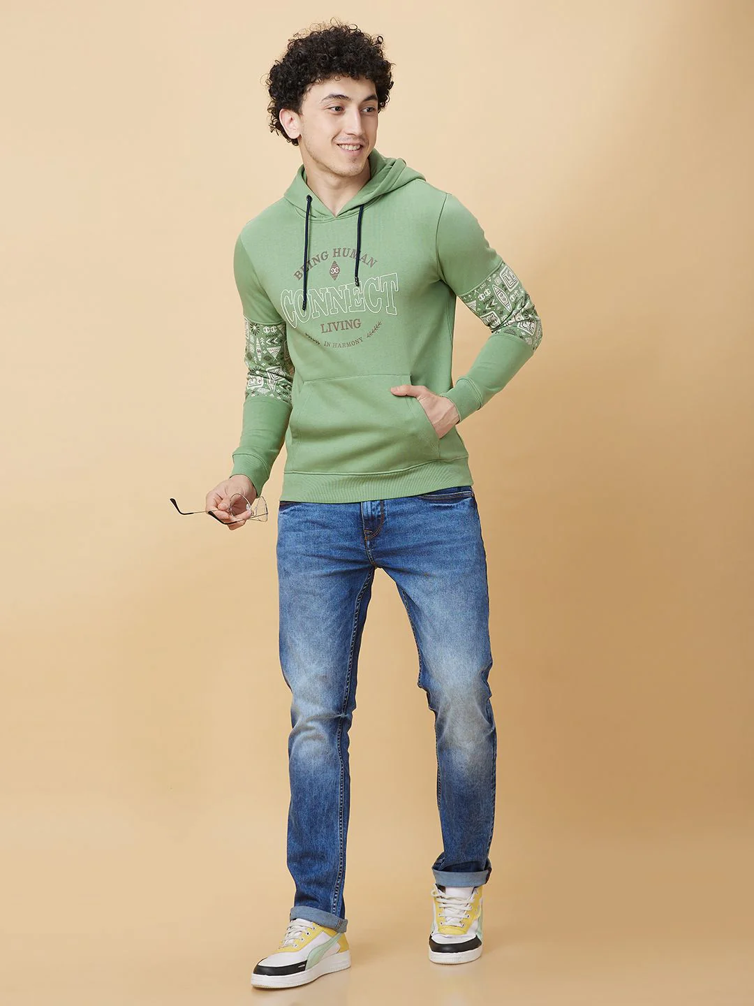 Being Human Printed Hooded Sweatshirt - Image 4
