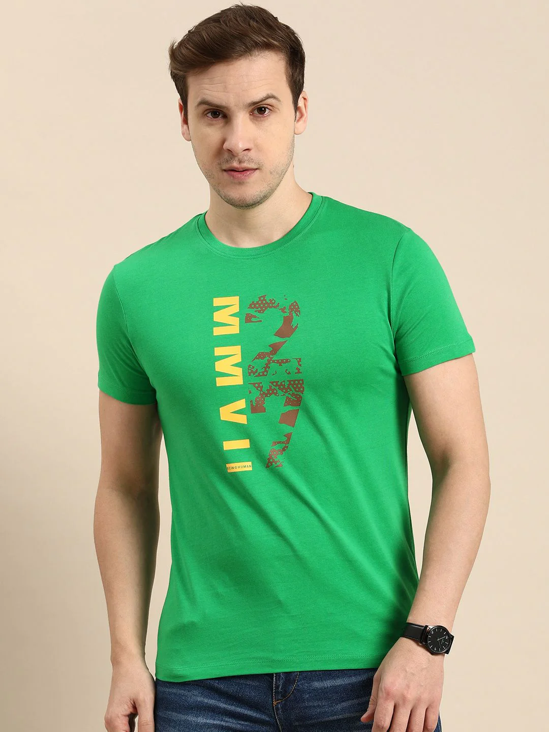 Being Human Printed Pure Cotton T-shirt - Image 3