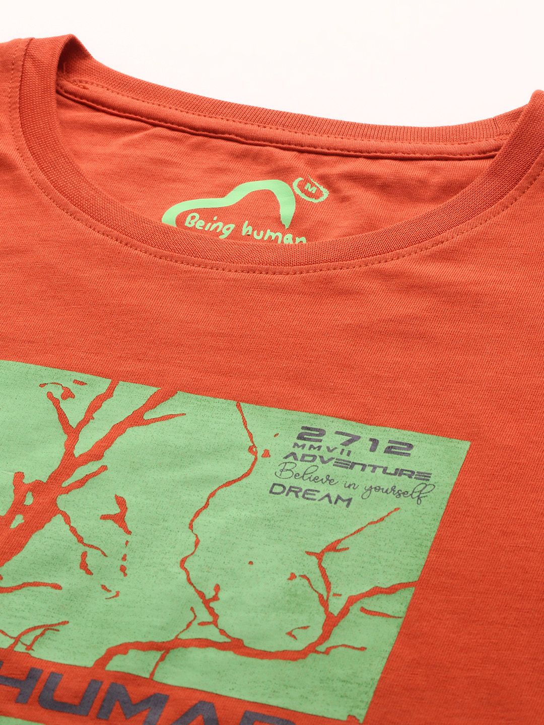 Being Human Printed Pure Cotton T-shirt - Image 2