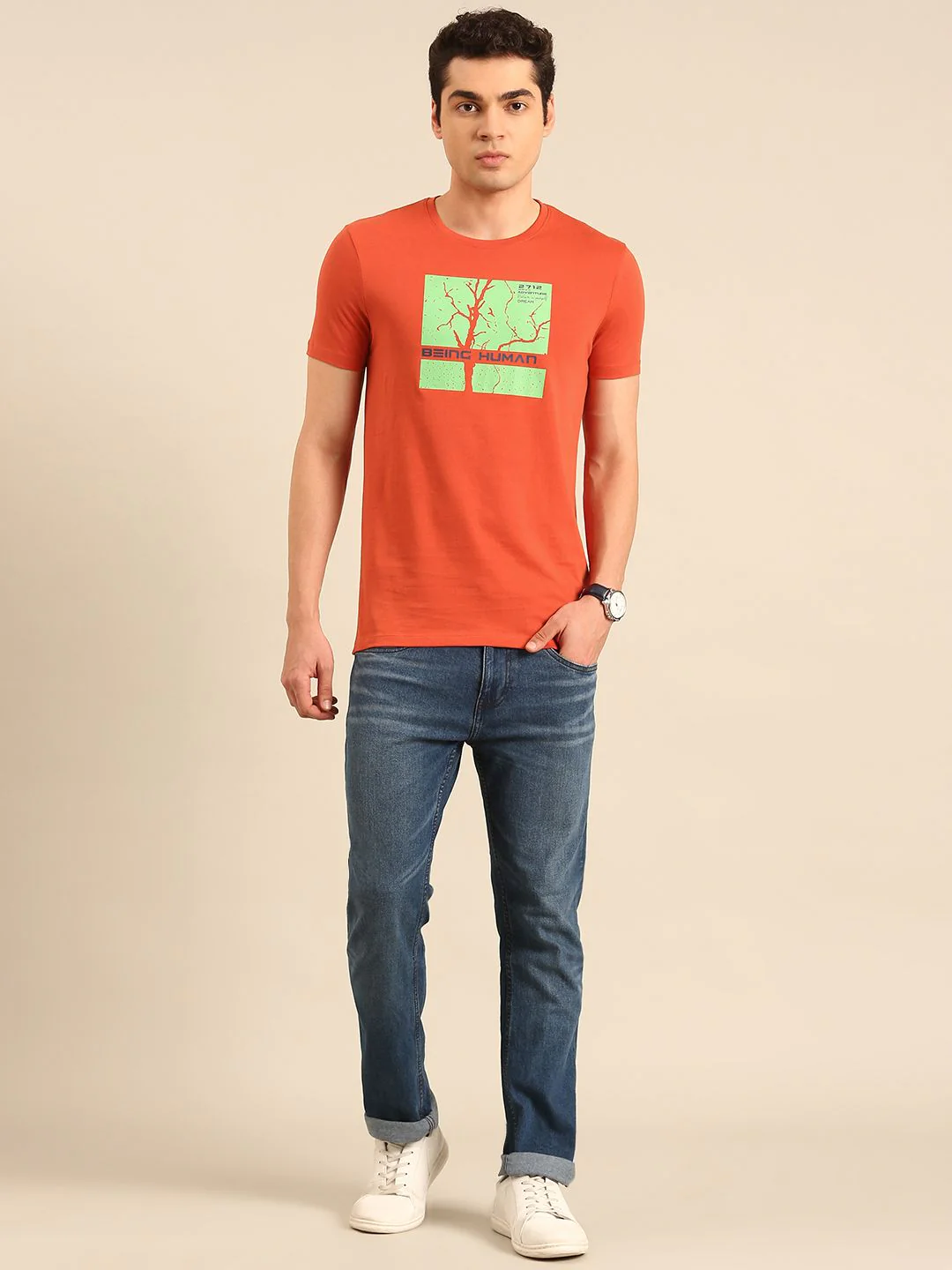 Being Human Printed Pure Cotton T-shirt - Image 4