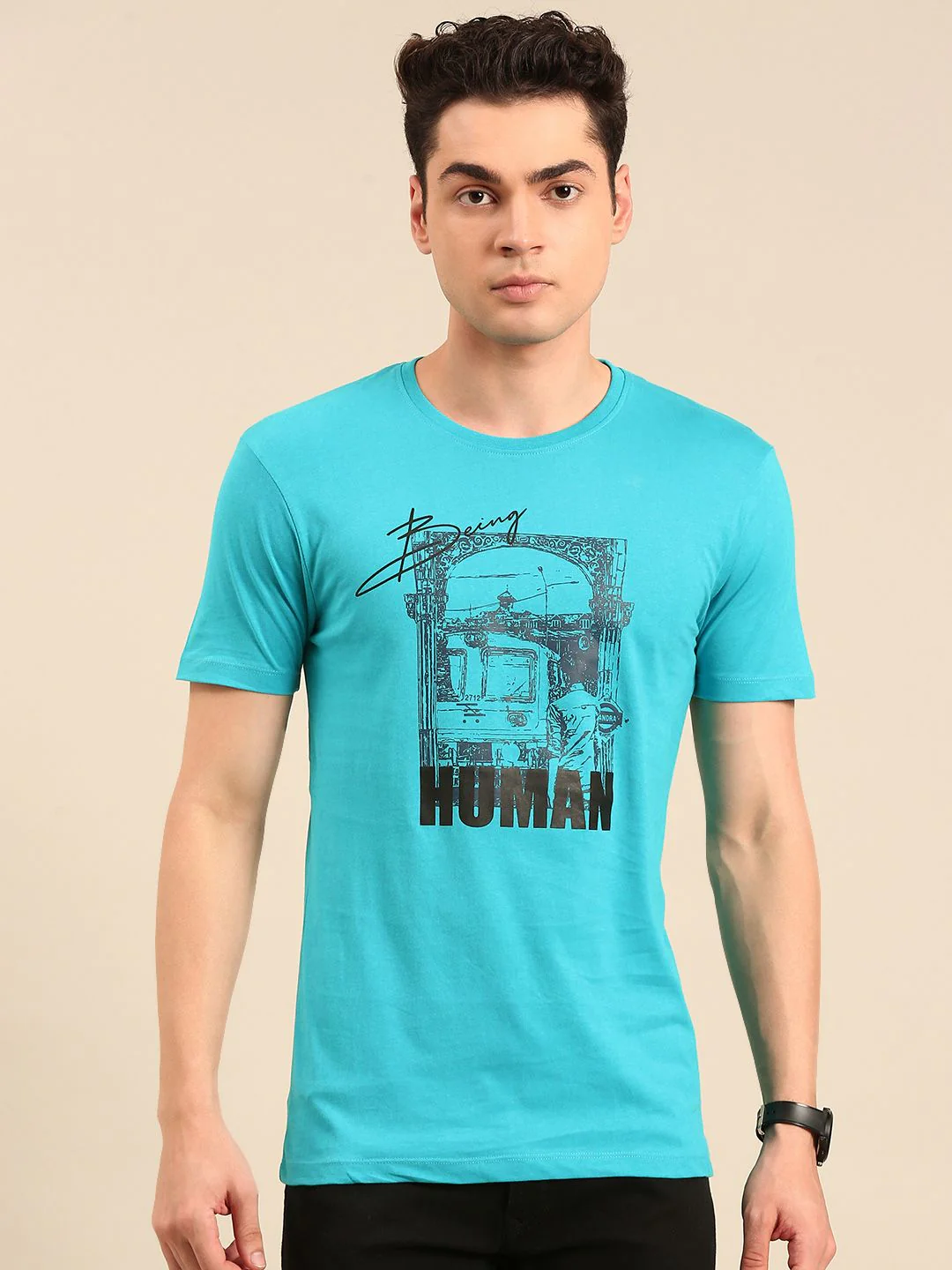 Being Human Printed Pure Cotton T-shirt - Image 3