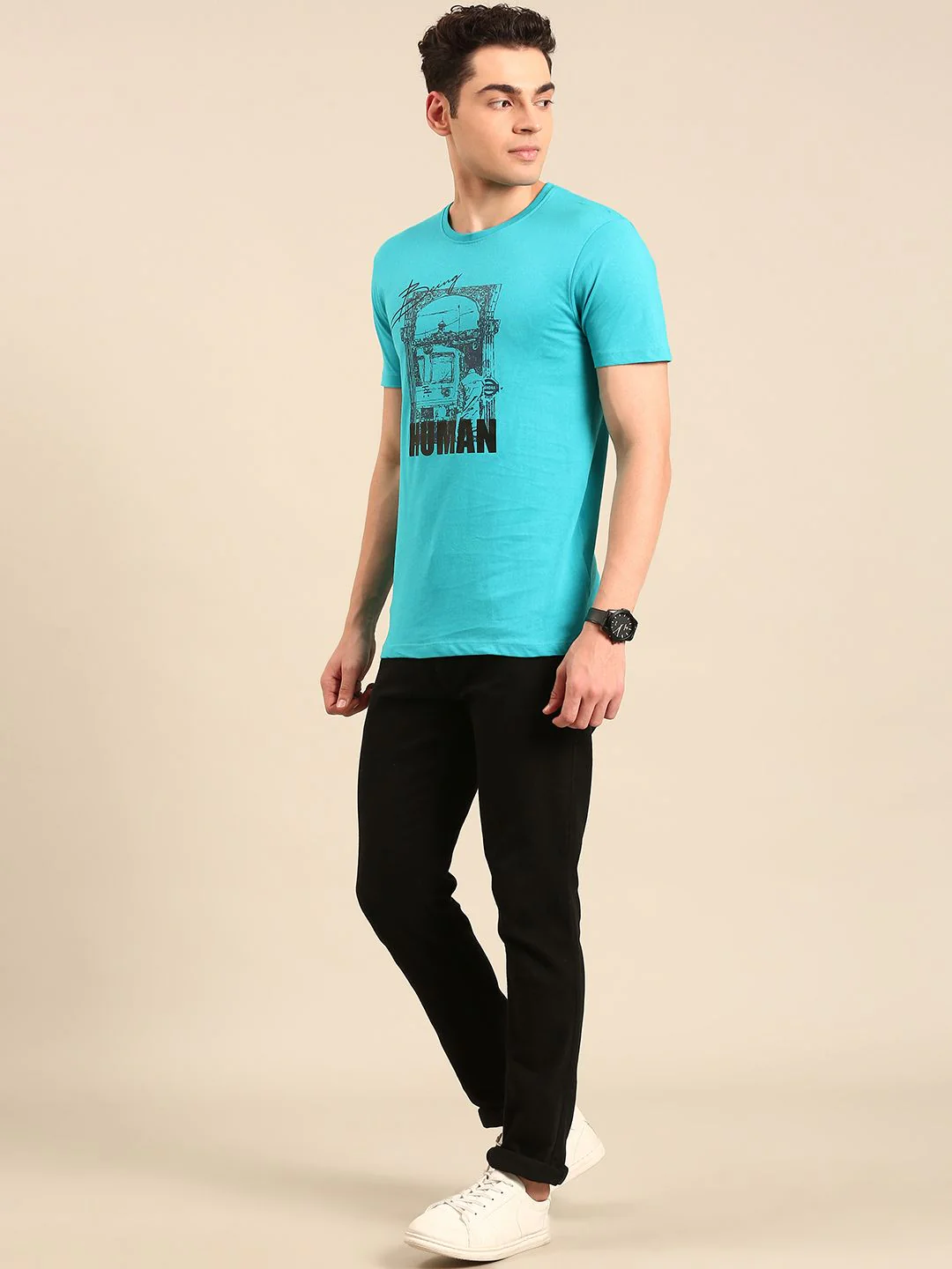 Being Human Printed Pure Cotton T-shirt - Image 4