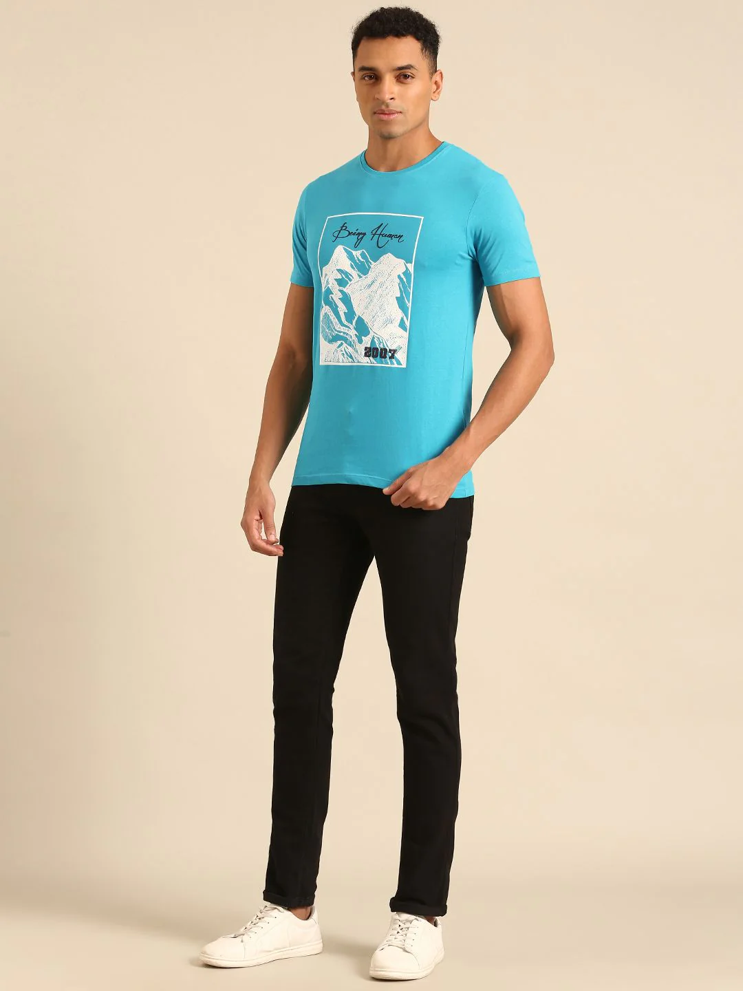 Being Human Printed Pure Cotton T-shirt - Image 4