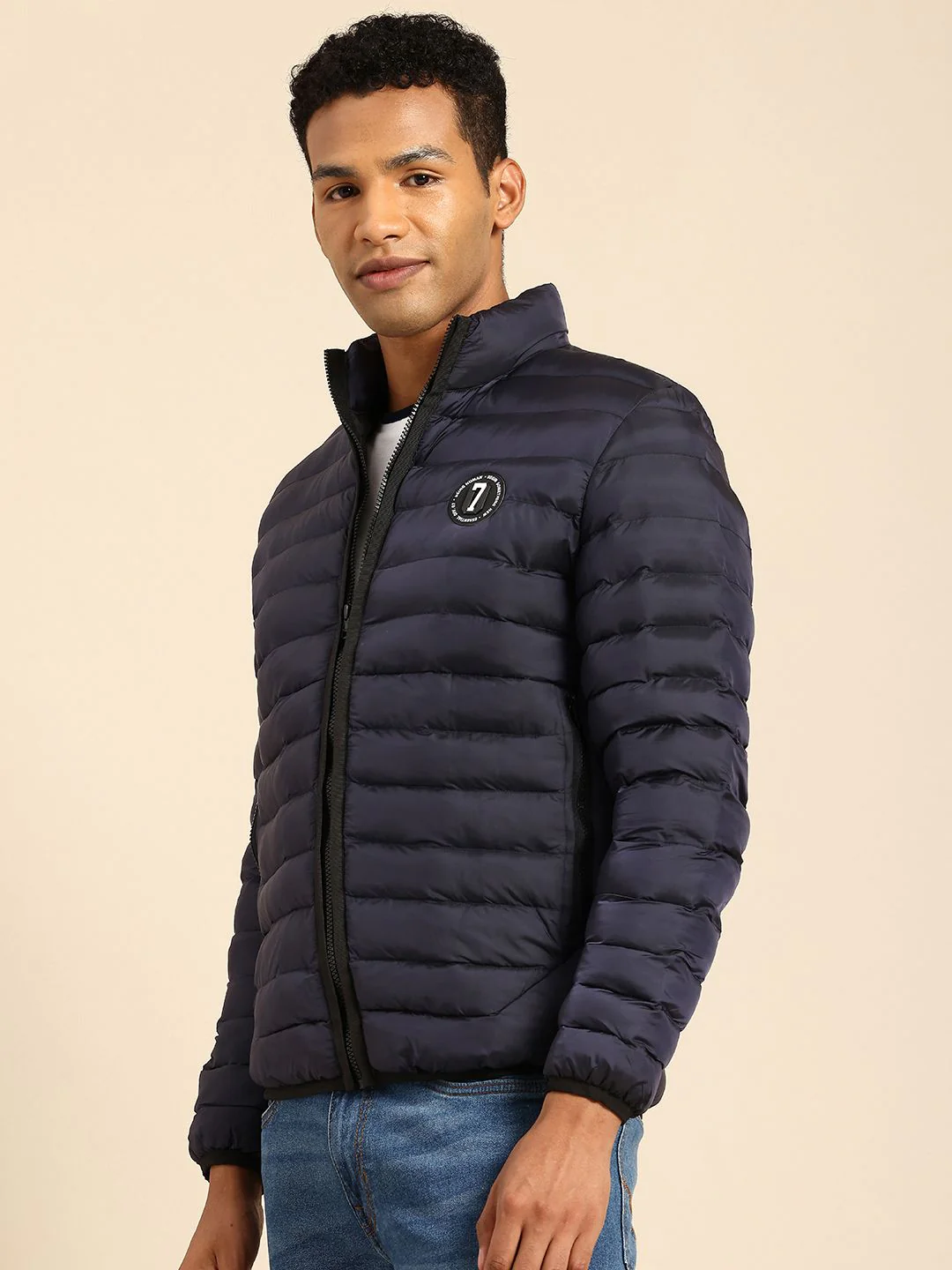 Being Human Puffer Jacket with Applique - Image 3